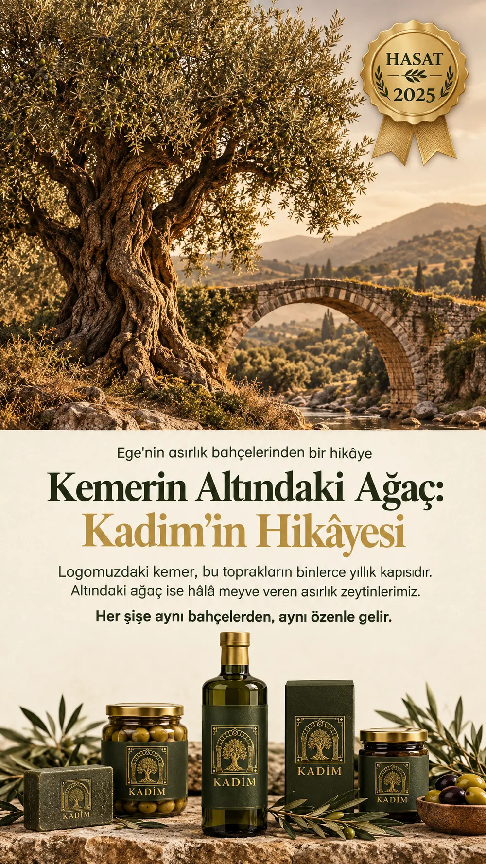Kemerin altındaki ağaç: Kadim'in hikâyesi. Hasat 2025.